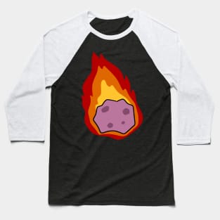 Flaming Meteor Baseball T-Shirt